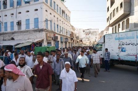 تشييع جثمان اول حكم دولي يمني الأستاذ أحمد محمد الفردي