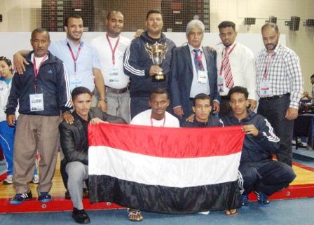 اثقال اليمن ثالث العرب 