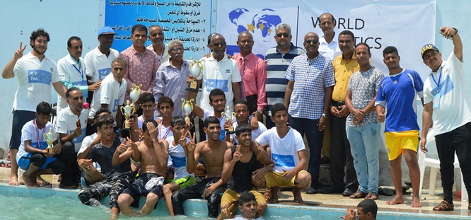 مهرجان رياضي بهيج في اليوم العالمي للسباحة