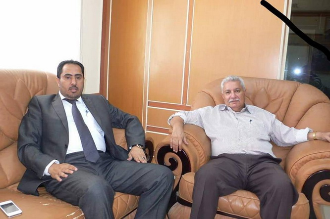 الوزير نايف البكري يعزي في وفاة  سلطان الشعيبي