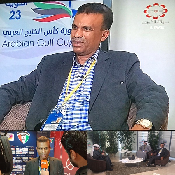 بن عبدات تميز وحضور إعلامي في خليجي 23