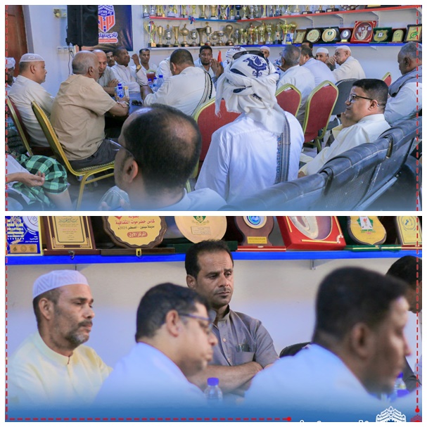 نادي سيئون الرياضي يعقد لقاءً مهما مع شخصيات اعتبارية وقيادية ومحبّي النادي . 