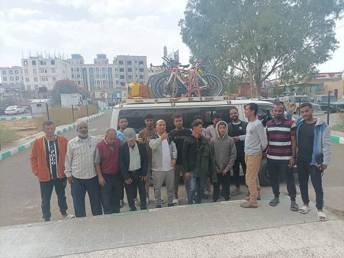 بعثة ابطال منتخب ساحل حضرموت للدراجات الهوائية تصل صنعاء للمشاركة في بطولة الجمهورية