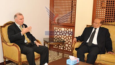 نائب رئيس الجمهورية يستقبل المدير الإقليمي للمعهد الديمقراطي الأمريكي لمنطقة الشرق الأوسط 
