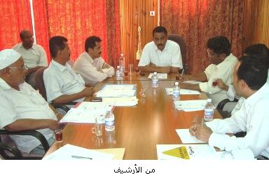 مجلس إدارة صندوق النظافة بوادي حضرموت يناقش التقرير السنوي للعام 2011م