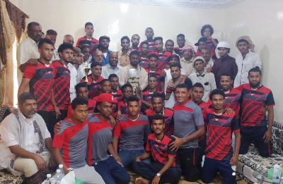 الشيخ بن حبريش يلتقي ادارة ولاعبي نادي شعب حضرموت الفائز ببطولة كأس حضرموت لكرة القدم الخامسة