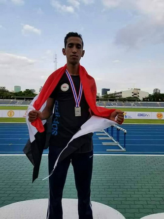العداء اليمني الحماطي .... يشارك في اولمبياد الشباب بالارجنتين..