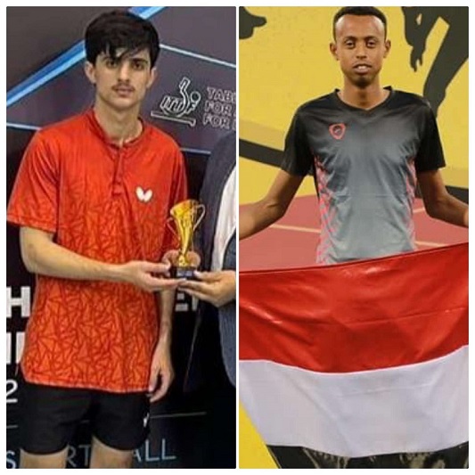 البكري يبارك لبطلي التنس والعاب القوى "جبران" و "هيثم" نجاحاتهما العربية 