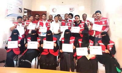 جمعية الهلال الاحمر بحضرموت تختتم الدورة التدريبية للمجموعة الثانية للمتطوعين حول الصحة والاسعافات الاولية المجتمعية بسيئون