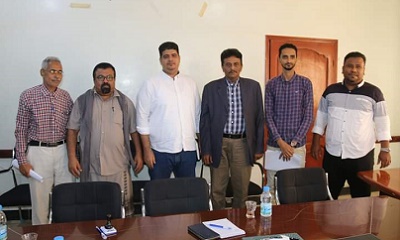 إجراء دور التسليم والاستلام للمدير العام لمديرية مدينة المكلا السلف والخلف