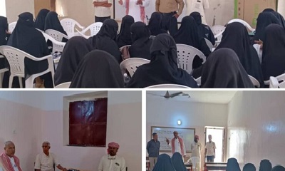 في زيارة تفقدية المدير العام السماحي يزور الصفوف الدراسية للمعهد العالي للمعلمين بمديرية السوم