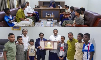 عضو مجلس القيادة الرئاسي البحسني يطلع على أنشطة وجهود دار الفجر لرعاية وتأهيل الأيتام