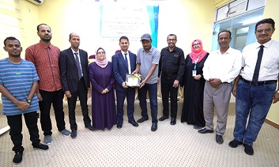إدارة الجودة بمكتب وزارة الصحة العامة والسكان بحضرموت الوادي تشارك في دورة تدريب مدربي الجودة ومكافحة العدوى بعدن