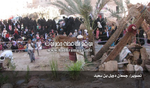 عروض عن طريقة زراعة الأجداد شهدتها القرية التراثية بسحيل سيئون لقطاع المرأة