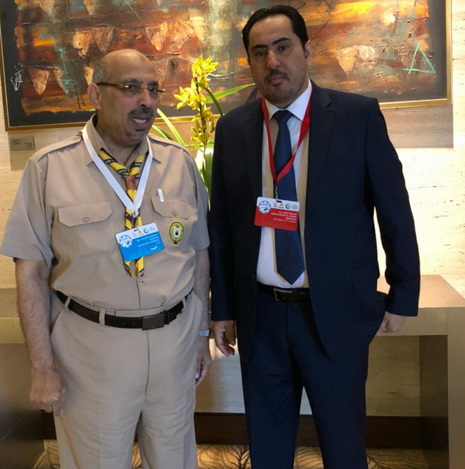  الوزير البكري بلتقي الدكتور غنيم على هامش مؤتمر وزراء الشباب والرياضة في اذربيجان 