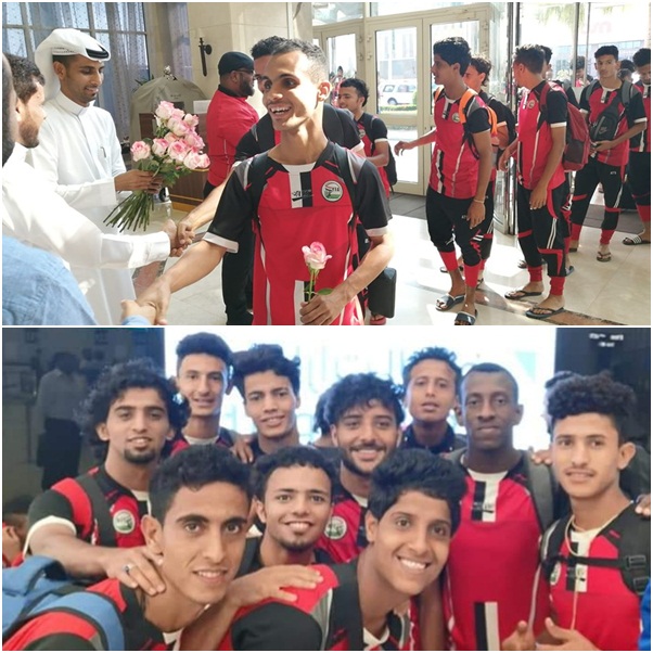 للمشاركة في تصفيات كاس اسيا للشباب  .. بعثة المنتخب الوطني تصل الدوحة 