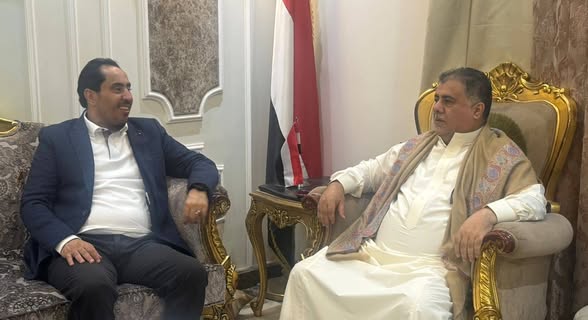 البكري والعيسي يناقشان أوضاع الكرة اليمنية وأندية عدن 