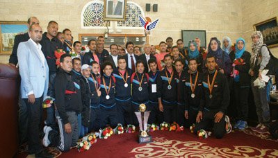 عودة بعثة المنتخب الوطني لكرة اليد من باكستان 