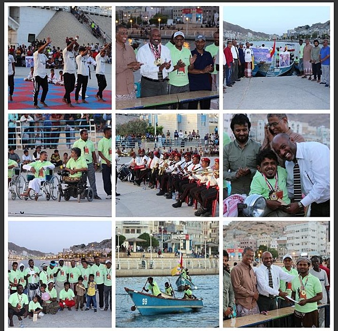 خور المكلا  يشهد المهرجان الكرنفالي للتايكوندو وسباقات الطريق وتجديف القوارب