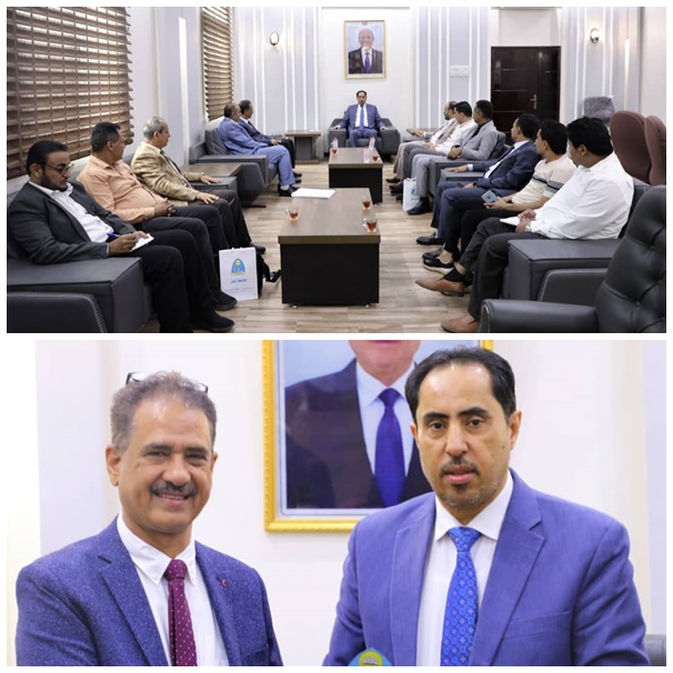 الوزير البكري يستقبل رئيس جامعة تعز ويناقش معه سبل التعاون المشترك
