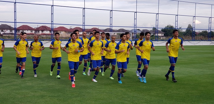 غدا الاجتماع الفني والمؤتمر الصحفي..  منتخب الناشئين يجري تدريباته استعدادا لمواجهة ماليزيا 