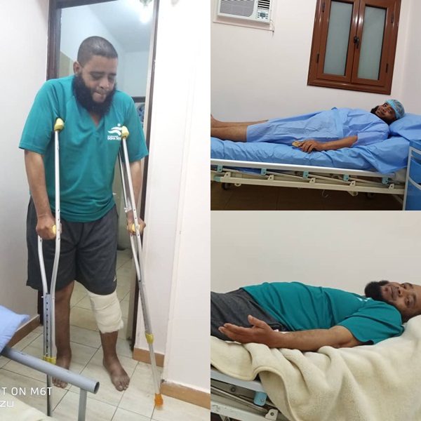 الدولي نوفل الحبشي يجري عملية جراحية بجمهورية مصر العربية 