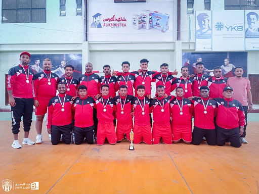 باشغنون يبارك إنجاز الصعود لنادي شعب حضرموت لدوري الدرجة الثانية لكرة اليد