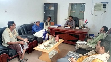 المكتب التنفيذي بمديرية رخية يعقد إجتماعه لشهر مارس ويناقش عدد من المواضيع