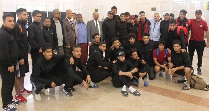 وصول بعثة المنتخب الوطني الأولمبي إلى مدينة سيئون
