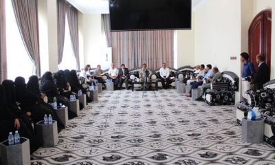 محافظ حضرموت يلتقي نقابة أطباء ساحل حضرموت ويكلف مكتب الصحة بتشكيل لجنة للبدء بالتحضير لعقد ورشة العمل الخاصة بأوضاع القطاع الصحي