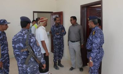 إدارة المشاريع بأمن وشرطة ساحل حضرموت تتسلم أربعة مراكز أمنية بعد الانتهاء من أعمال البناء في الشحر