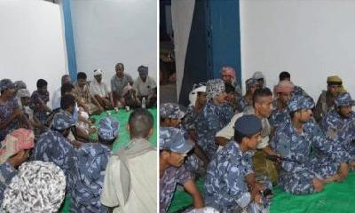 مدير مركز الأمن بمديرية الشحر في زيارة لمركز الأمن بالحامي والمقد