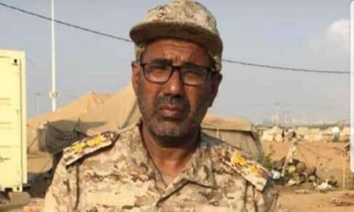 مدير عام مديرية رخية عزام بن غانم يعزي في استشهاد المقدم طالب الحامد