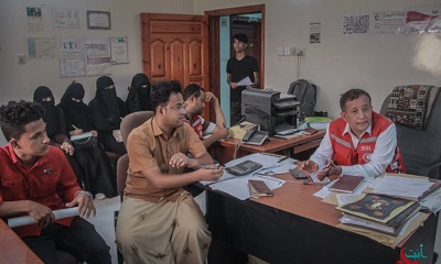 مبادرة أنت وطن تلتقي مدير الهلال الاحمر اليمني بحضرموت وتبحث معه اوجه الشراكة في تنفيذ الأنشطة