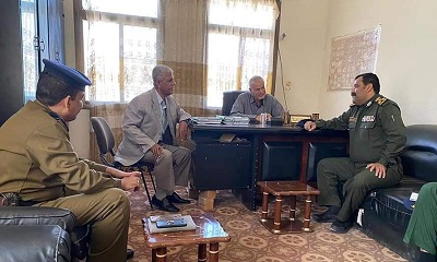 العميد العوبثاني يبحث أوجه التعاون المشترك مع رئيس المحكمة ورئيس نيابة الإستئناف بوادي حضرموت