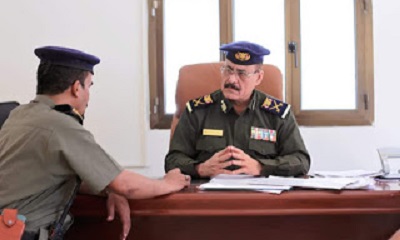 وكيل وزارة الداخلية لشؤون المحافظات الشرقية مدير الامن والشرطة بساحل حضرموت يتفقد مركز الأمن بفوه بمديرية مدينة المكلا