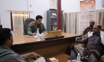 في اجتماع بمدراء المكاتب التنفيذية بالمديرية مدير عام مديرية شبام يوجه برفع تقرير عاجل وإزالة عوائق مجاري السيول