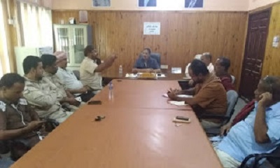 مدير عام الريدة وقصيعر يلتقي مسؤولي المصايد السمكية وملاك السخاوي بالريدة الشرقية 