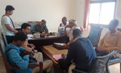 مدير عام مديرية السوم يلتقي فريق مسح الأمن الغذائي وسبل العيش