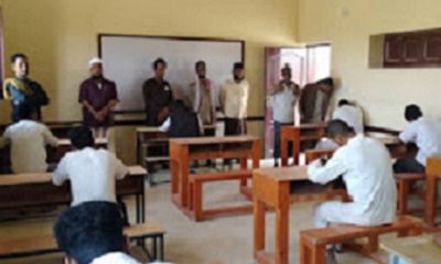 ثانويه غيل بن يمين تدشن امتحانات الفصل الدراسي الثاني للعام الدراسي 2021-2022م