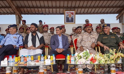 نائب رئيس مجلس القيادة الرئاسي البحسني يدشن أسبوع المرور العربي بالمكلا