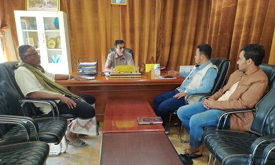 مدير عام مديرية القطن يلتقي أعضاء مشروع المساعدات الغذائية مقابل تنمية الاصول المرحلة الرابعة