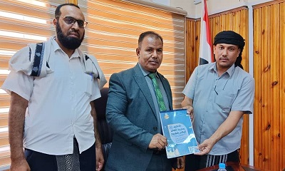 مدير إدارة التربية والتعليم بالقطن يزور وكيل محافظة حضرموت لشؤون مديريات الوادي والصحراء