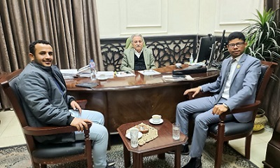 رئيس نقابة المهندسين اليمنيين بحضرموت يلتقي الأمين العام لإتحاد المهندسين العرب بالقاهرة
