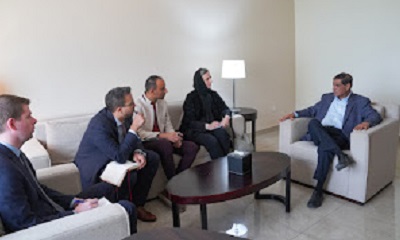 البحسني يناقش مع رئيس قسم الشؤون السياسية في مكتب المبعوث الأممي مستجدات الأوضاع