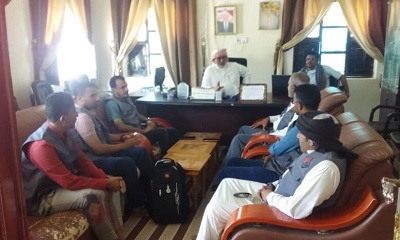 مدير عام مديرية رماه يلتقي بالفريق المكلف من مؤسسة العون للتنمية