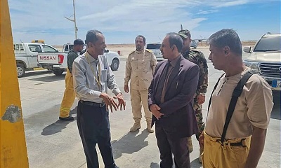 محافظ حضرموت يطّلع على جاهزية وحدة الطوارئ والإنقاذ بمطار الريّان الدولي للحد من آثار إعصار “تيج”