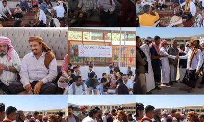 محافظ حضرموت يحضر اللقاء الموسع ومأدبة الغداء التي أقامها أعيان ووجهاء وشباب حارات باسويد والبدو وجول الشفاء