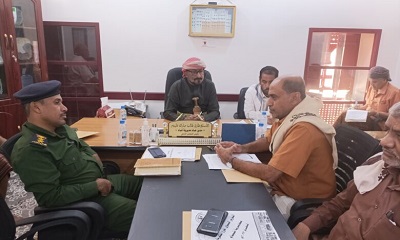 مدير عام مديرية شبام يعقد اجتماع مكتب التنفيذي لدورتة الاولى لعام 2024م