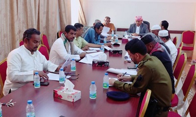 تنفيذي مديرية سيئون يعقد إجتماعه الدوري، ويناقش عدد من تقارير المكاتب التنفيذية ومستوى ادائها.